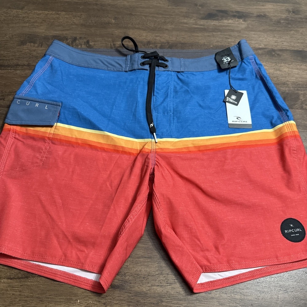 NEW Mens Rip Curl Boardshorts Surf Shorts Mirage Highway Hwy 69 Size 33 NWT 18"